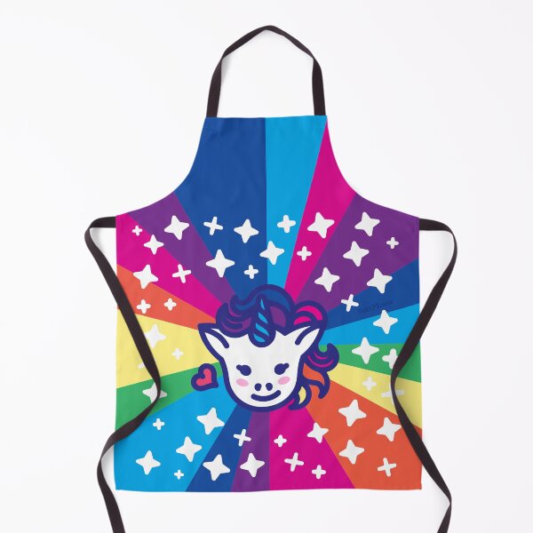 Item preview, Yuni baby the unicorn - glowing white stars in rainbow color designed and sold by TokiPY.