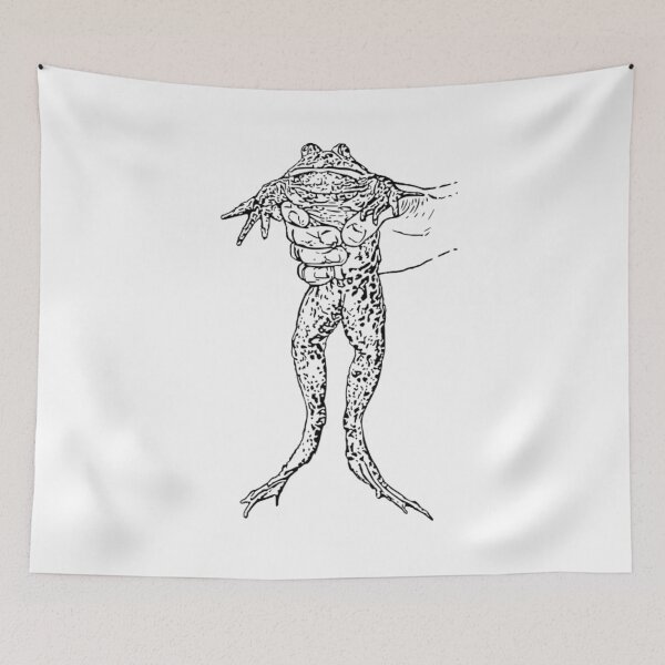 Item preview, Frog Gigger holding a frog after gigging with one hand designed and sold by frankheights.