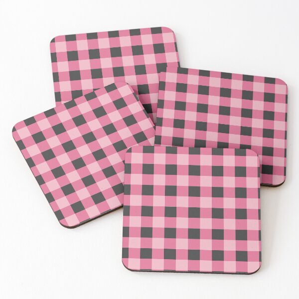 Item preview, pink plaid checkered designed and sold by ZiphGames.