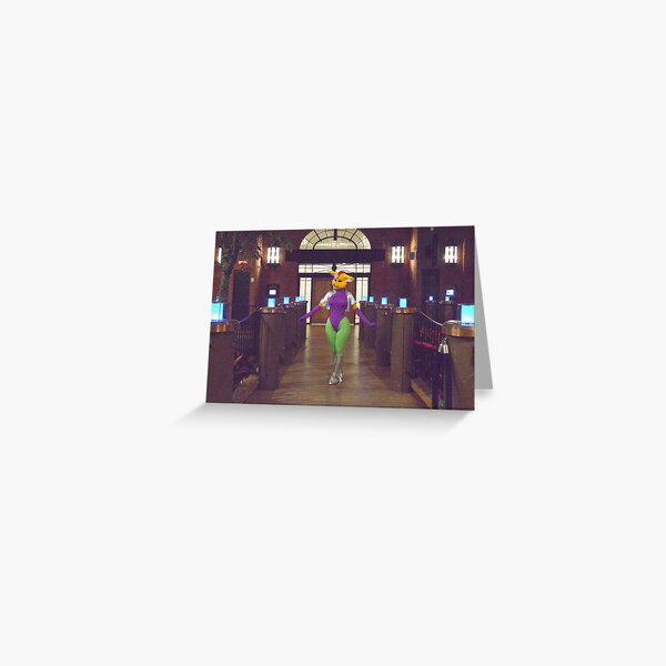 Fara blue lit Bridge Greeting Card