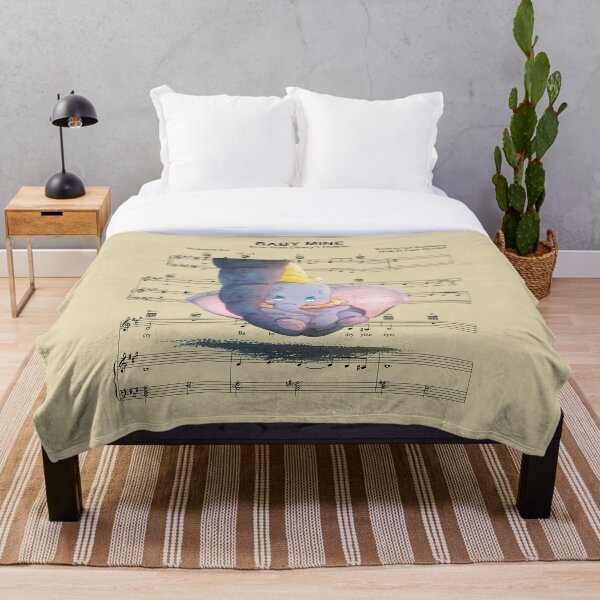 Baby mine song lyric dumbo Throw Blanket