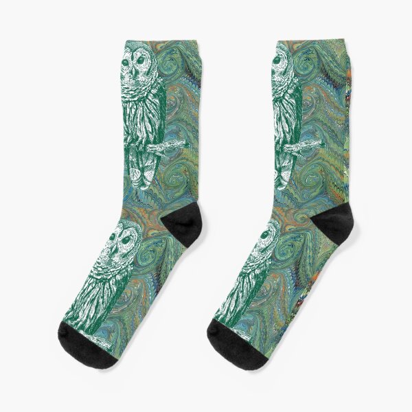 The Owl in the Library Socks