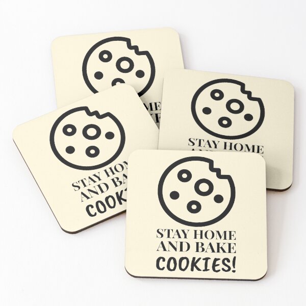 Item preview, Stay Home And Bake Cookies Nibble designed and sold by Telle Garcia.