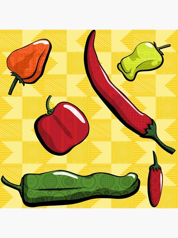 A World of Chili Peppers by ValerieDesigns