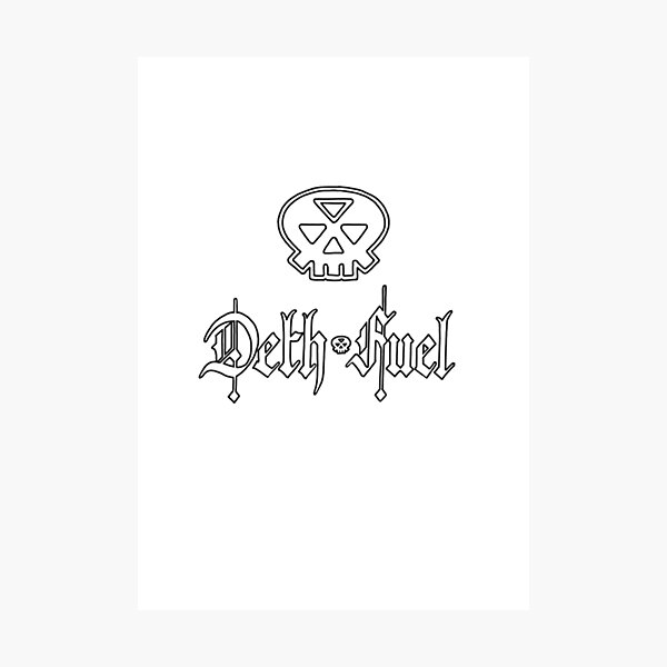 deth fuel: logo and letters Photographic Print