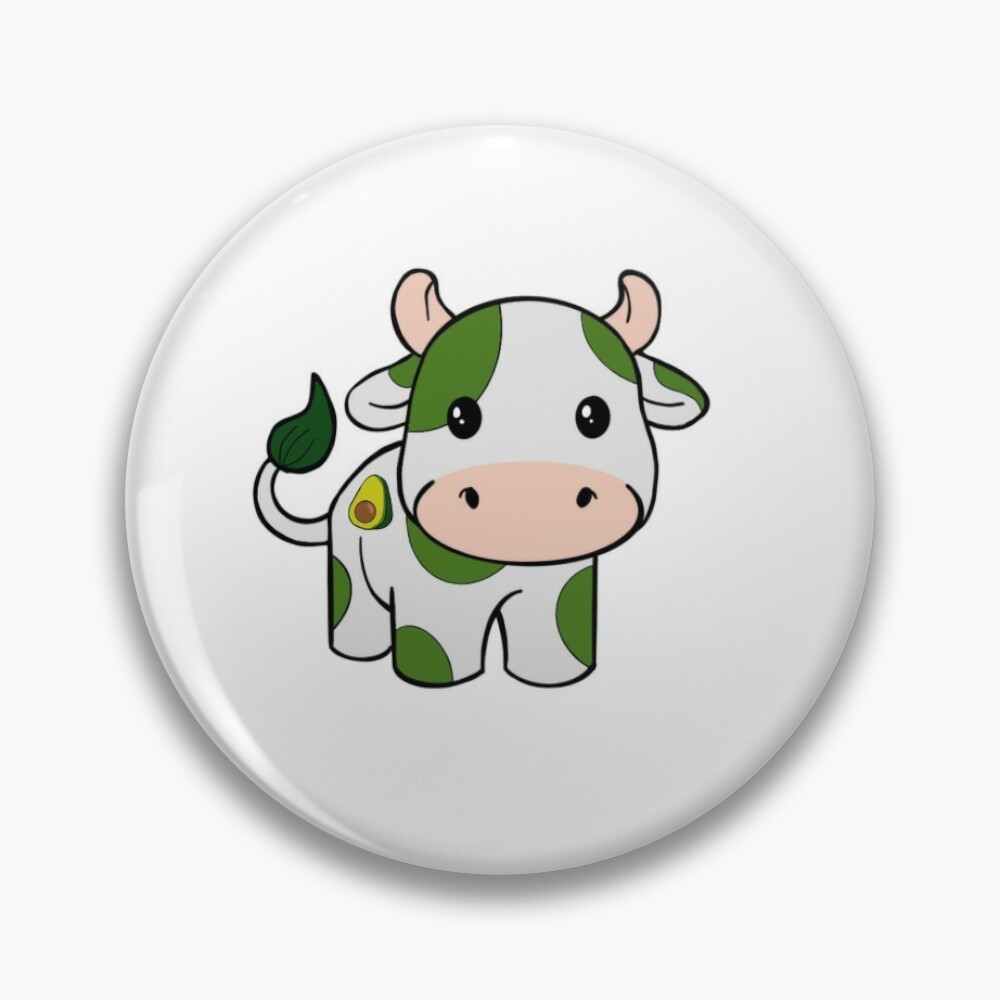 Avocado Cow Sticker for Sale by AshleyDesignz