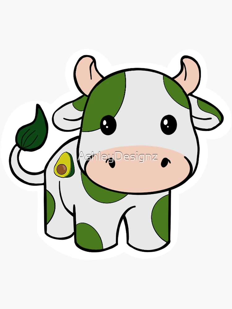 Cute Avocado Cow by TwiceTrader