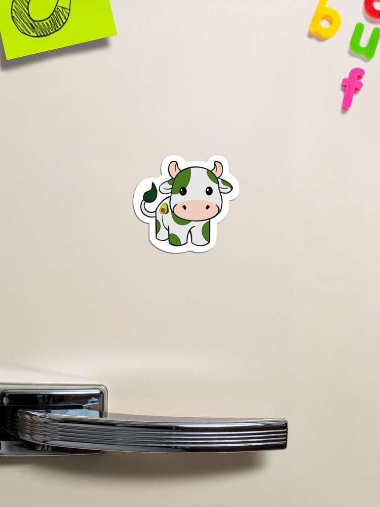 Avocado Cow Sticker for Sale by AshleyDesignz