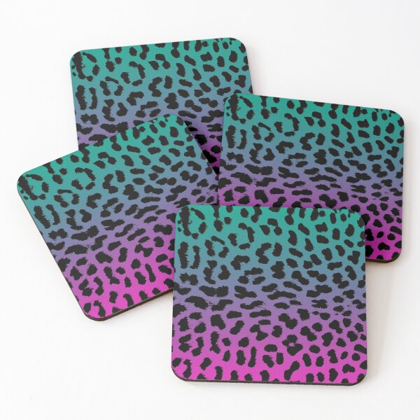 Item preview, Cheetah pattern in unicorn rainbow colors - leopard designed and sold by MadandMean.