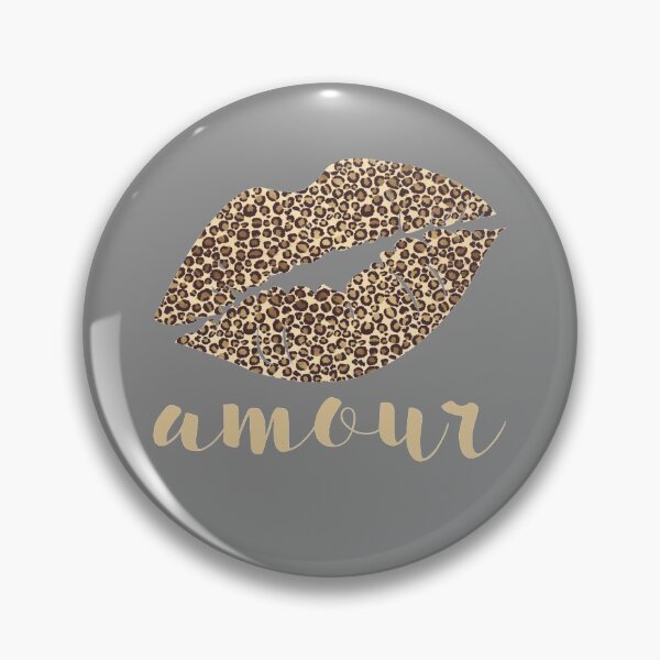 Item preview, Amour (love) French Leopard Print Lips designed and sold by DavJen.
