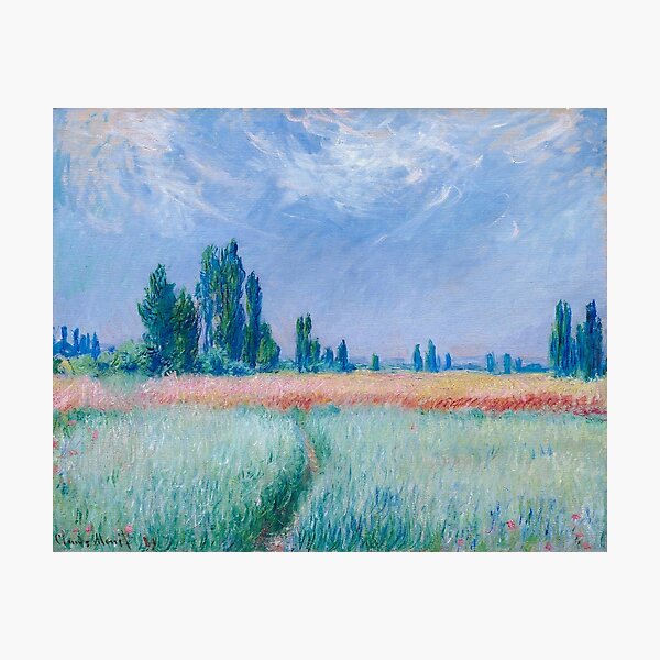 Item preview, Claude Monet - The Wheat Field, 1881 designed and sold by artcenter.