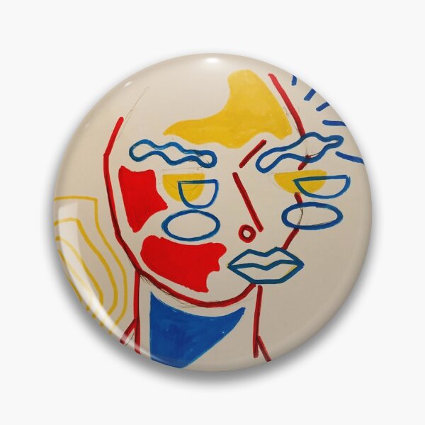 Item preview, Face in Primary Colors 1 designed and sold by Eleonor-art.