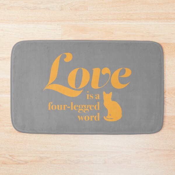 Item preview, LOVE is a Four-Legged Word Pet Cat Lover Novelty Graphic product designed and sold by nikkidawn74.
