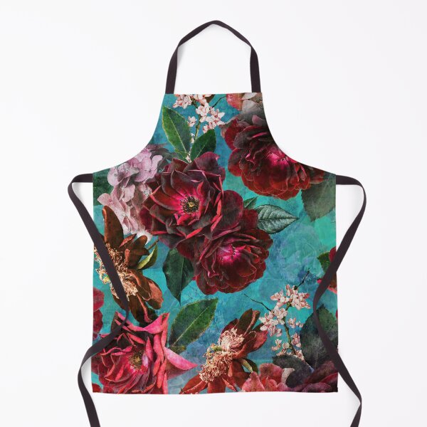 Item preview, Turquoise Vintage Summer Roses Botanical Garden NightGarden designed and sold by UtArt.