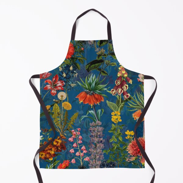 Item preview, Vintage Blue Springflower Meadow Botanical Night Garden designed and sold by UtArt.