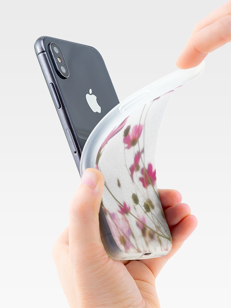 Alternate view of Pink flowers iPhone Case & Cover