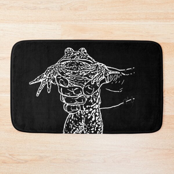 Item preview, White Frog Gigger holding a frog after gigging with one hand designed and sold by frankheights.