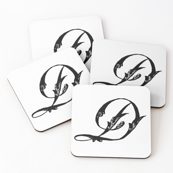 Item preview, Vintage Stylish Black and White Monogram D designed and sold by Vintage-TM.