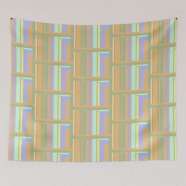Item preview, Summer Sorbet, terracotta peach sage green aqua periwinkle lavender blue designed and sold by djrunnels.