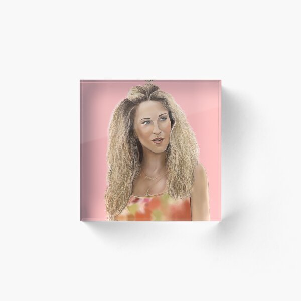 Carrie Bradshaw Portrait Acrylic Block
