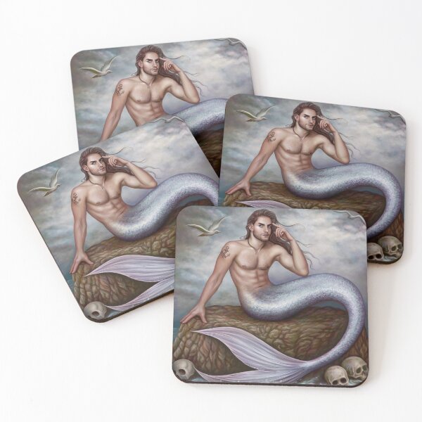 Item preview, Merman and Skulls designed and sold by dim-draws.