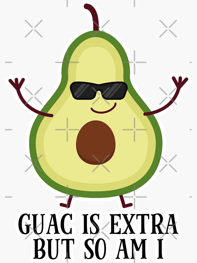 Guacamole the Avocado Cow- Cute Kawaii Vinyl Sticker | Laptop Sticker |  Water bottle Sticker | Waterproof Sticker Decal | Gift