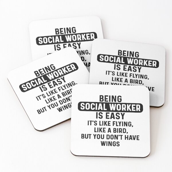 Item preview, Being social worker is easy. humorous quote designed and sold by bumperapparels.