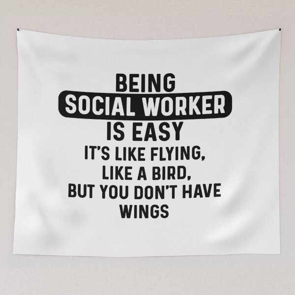 Item preview, Being social worker is easy. humorous quote designed and sold by bumperapparels.