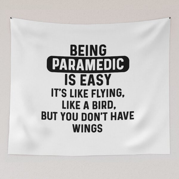 Item preview, Being paramedic is easy. humorous quote designed and sold by bumperapparels.