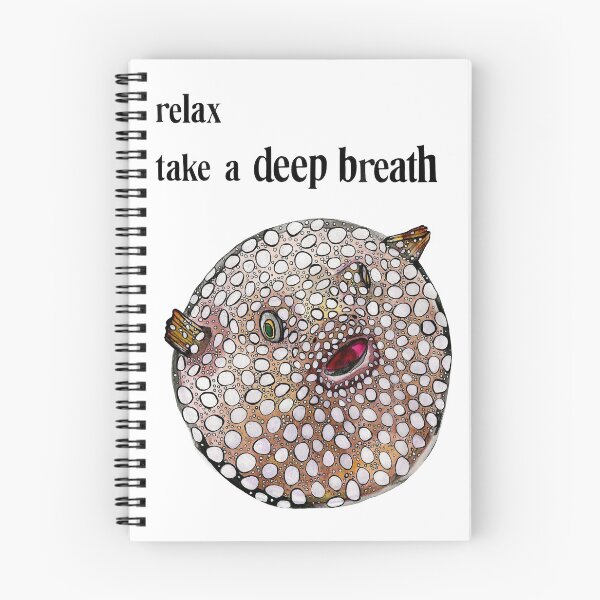 Item preview, Relax take a deep breath Puffer fish designed and sold by Lydia-Artwork.