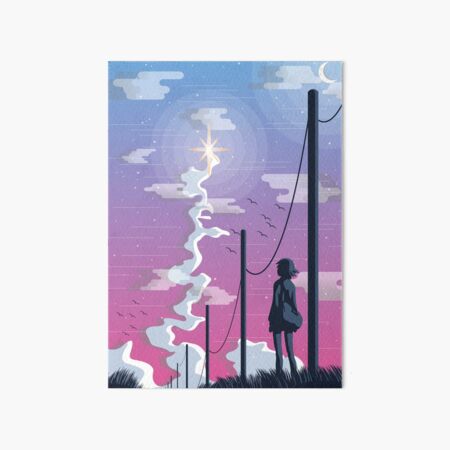 A Rocket Launch 5 Centimeters Per Second Art Board Print By Sirberry Redbubble