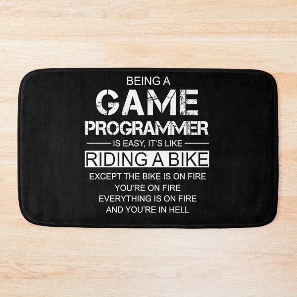 Item preview, Being A Game Programmer Is Easy Like Riding A Bike designed and sold by berryferro.
