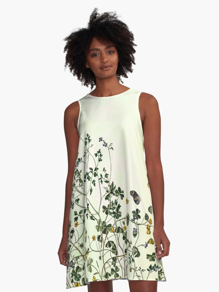 Thumbnail 1 of 4, A-Line Dress, Overgrowing my garden designed and sold by anni103.