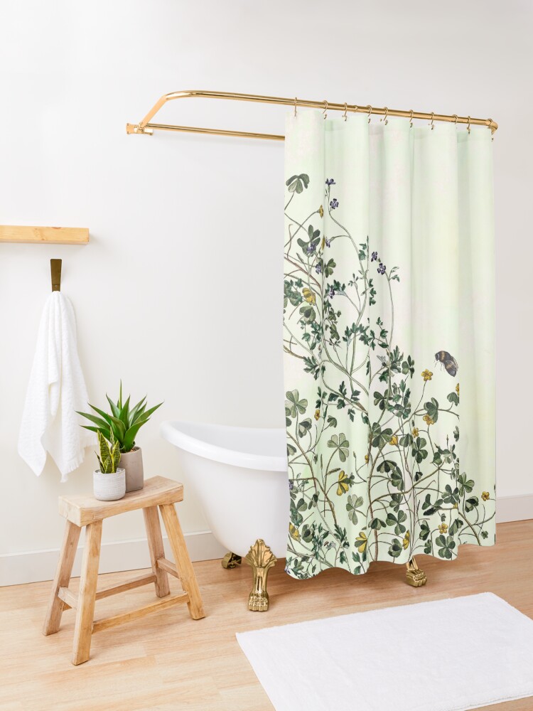 Alternate view of Overgrowing my garden Shower Curtain