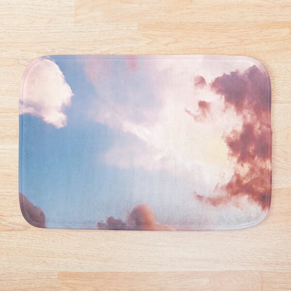 Pink clouds Bath Mat
