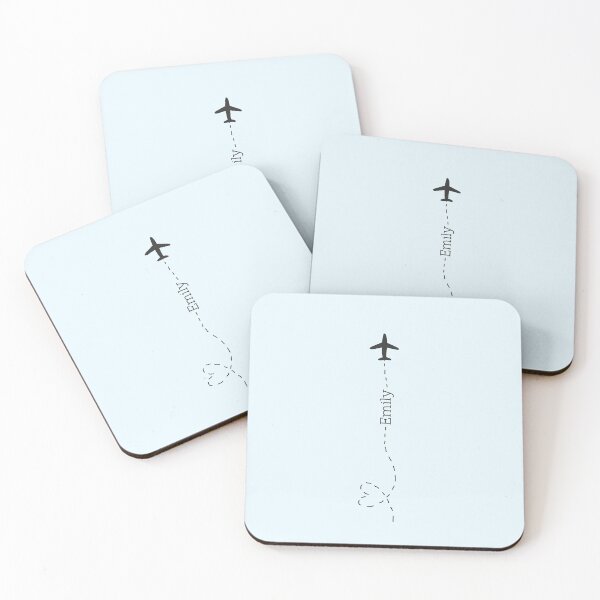Item preview, cute plane trail blue personalised name- Emily designed and sold by emcazalet.