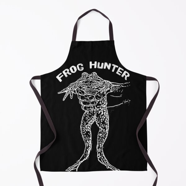 Item preview, Frog Hunter Gigger holding a frog after gigging with one hand designed and sold by frankheights.