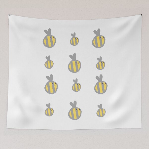 Item preview, lots of cute little bees! designed and sold by rosiebeeston.