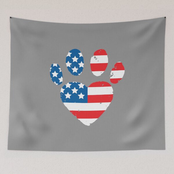 Item preview, Patriotic Love USA Pride Paw Print American Flag Dog Owner product designed and sold by nikkidawn74.