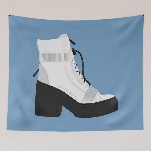 Item preview, JD-PANDA Platform Heeled Boot Technical Sketch designed and sold by JD-PANDA.