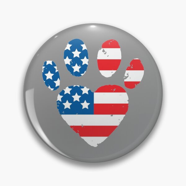 Item preview, Patriotic Love USA Pride Paw Print American Flag Dog Owner product designed and sold by nikkidawn74.