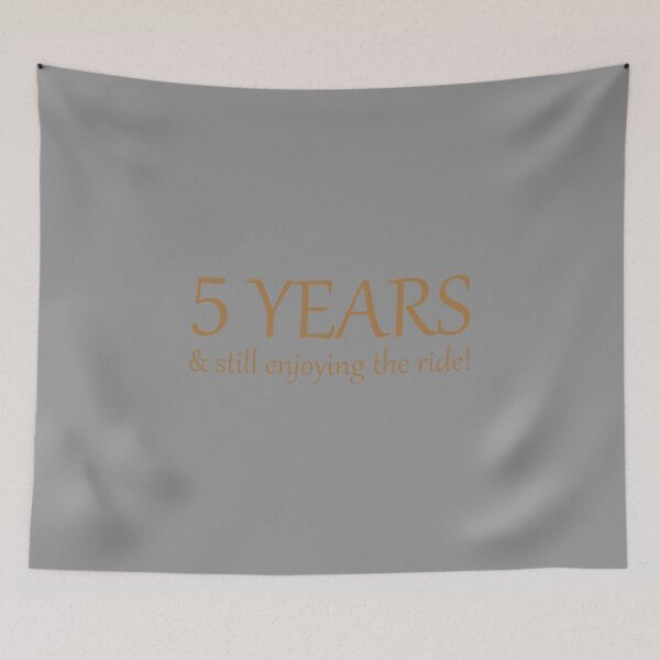 Item preview, 5 Years & Still Enjoying The Ride 5th Anniversary Gift product designed and sold by nikkidawn74.