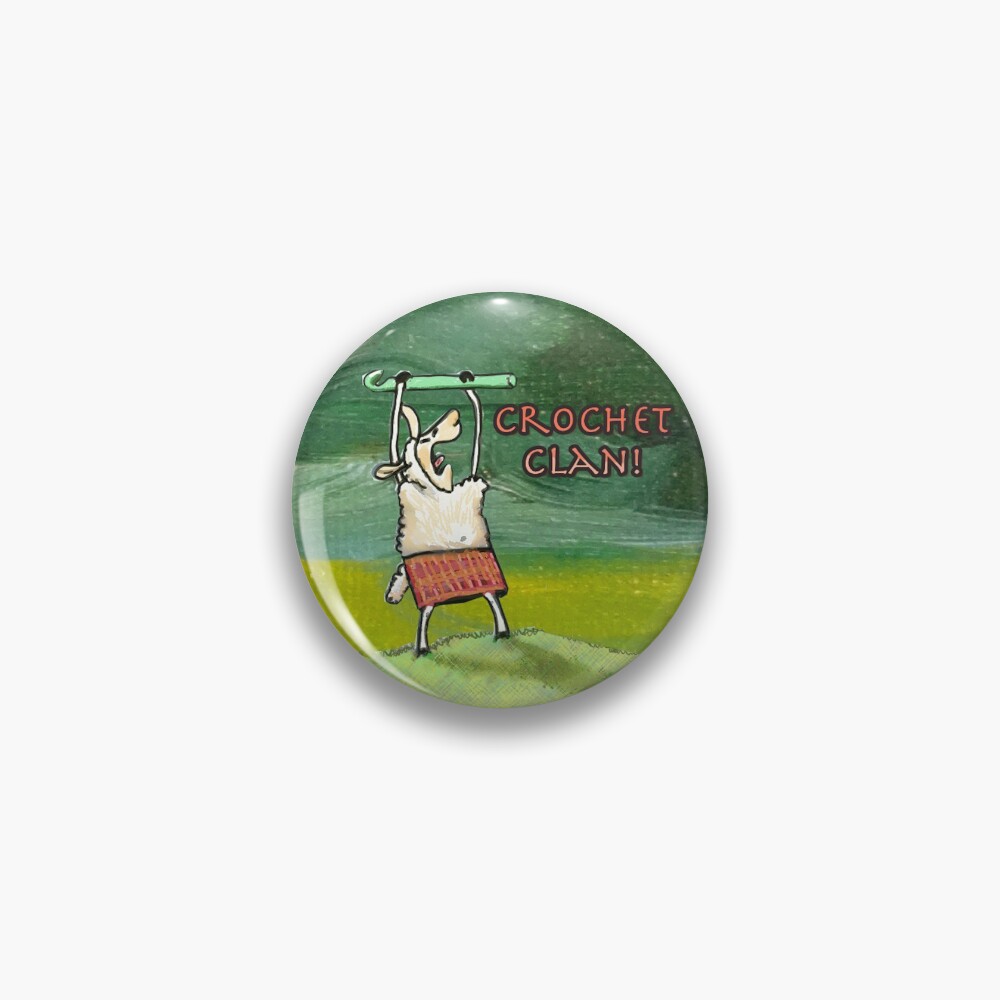 Clannad the Crochet Clan Sheep Pin