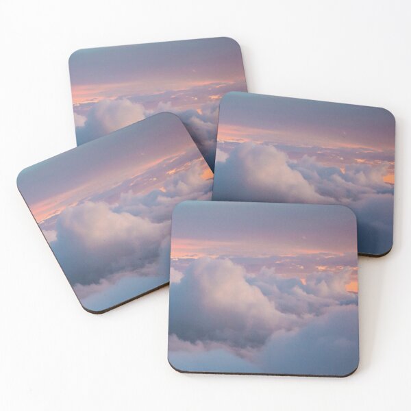 Item preview, Blue Pink Sky with Clouds - Dreamy Pastel Sky Photography designed and sold by ColorsHappiness.