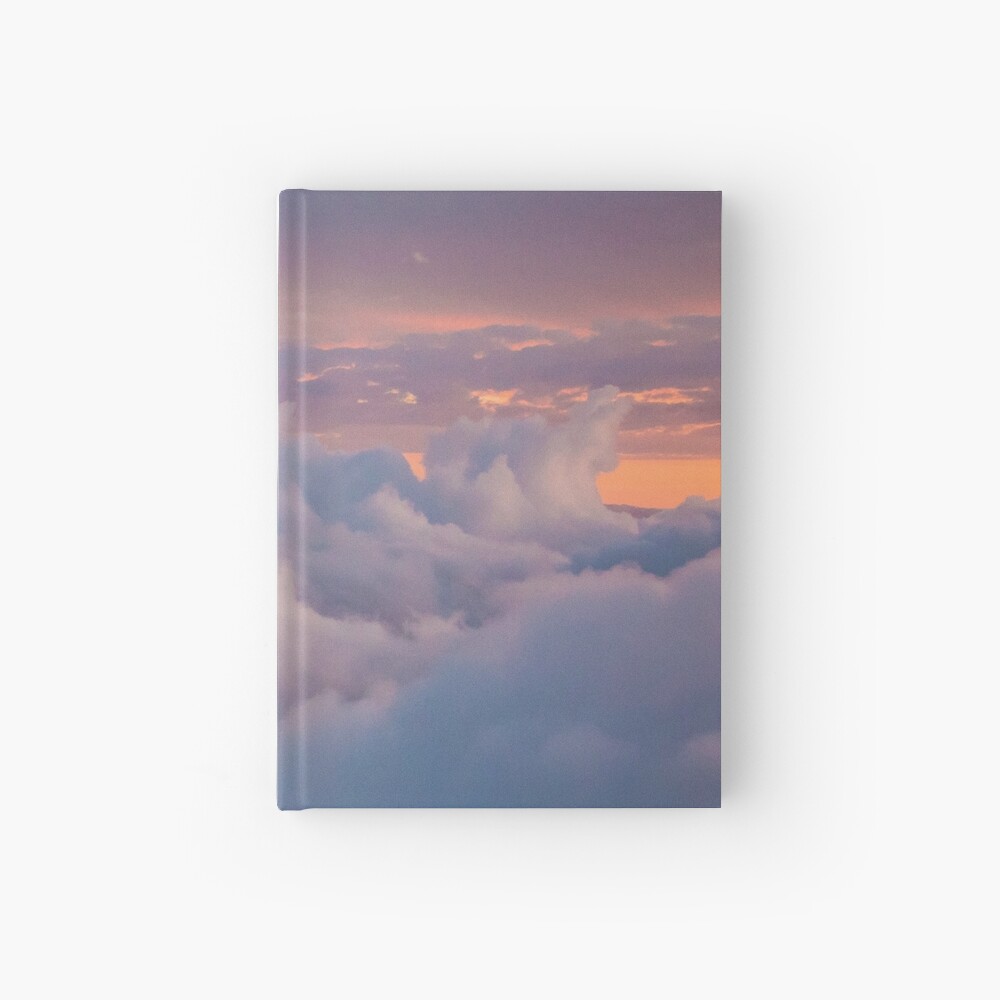 Blue cloudy sky Hardcover Journal