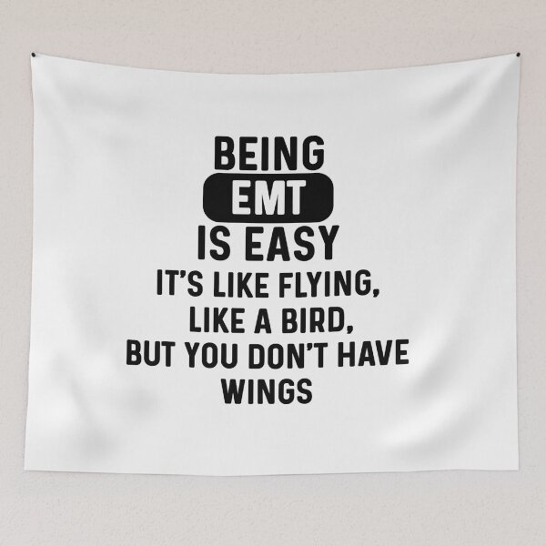 Item preview, Being EMT is easy. humorous quote designed and sold by bumperapparels.