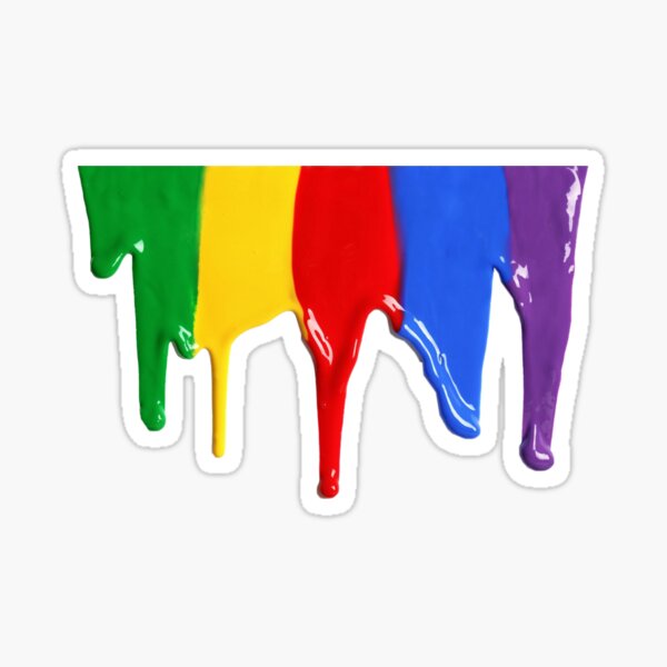 Paint Can With Rainbow Colored Drips on White  Painting logo, Paint cans,  Painter business card