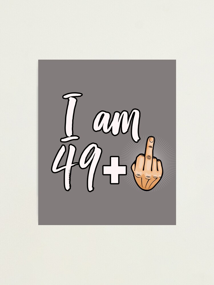 50th Birthday Gifts - I Am 49 + Middle Finger Funny Coffee Mug - Gag G -  RANSALEX