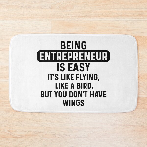 Item preview, Being entrepreneur is easy. humorous quote. simple designed and sold by bumperapparels.