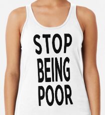 Paris Hilton hört auf, arm zu sein Kunst Racerback Tank Top